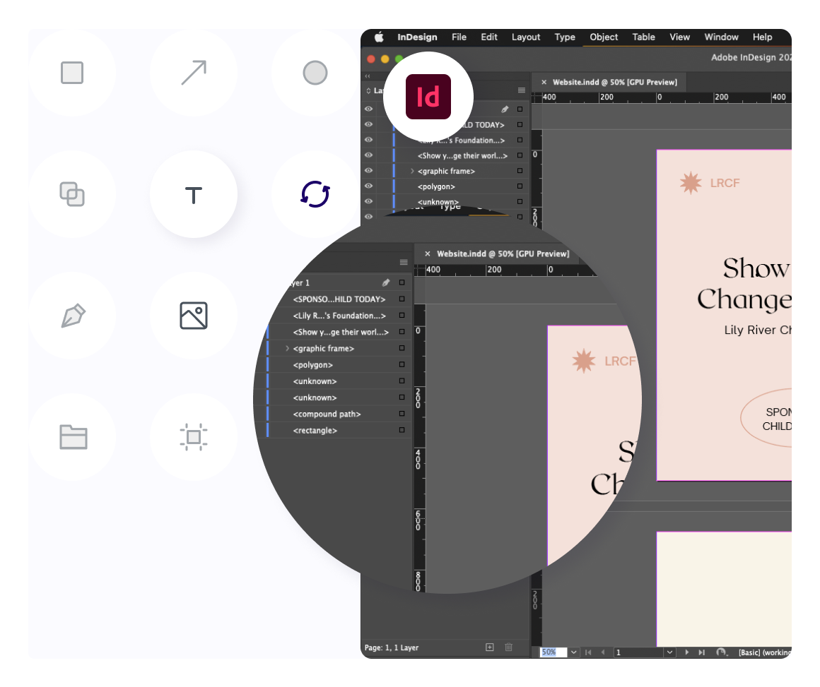 InDesign example