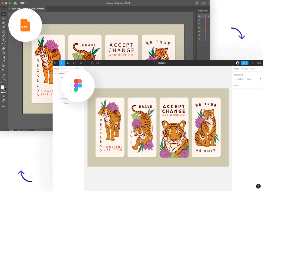 EPS to Figma converter example