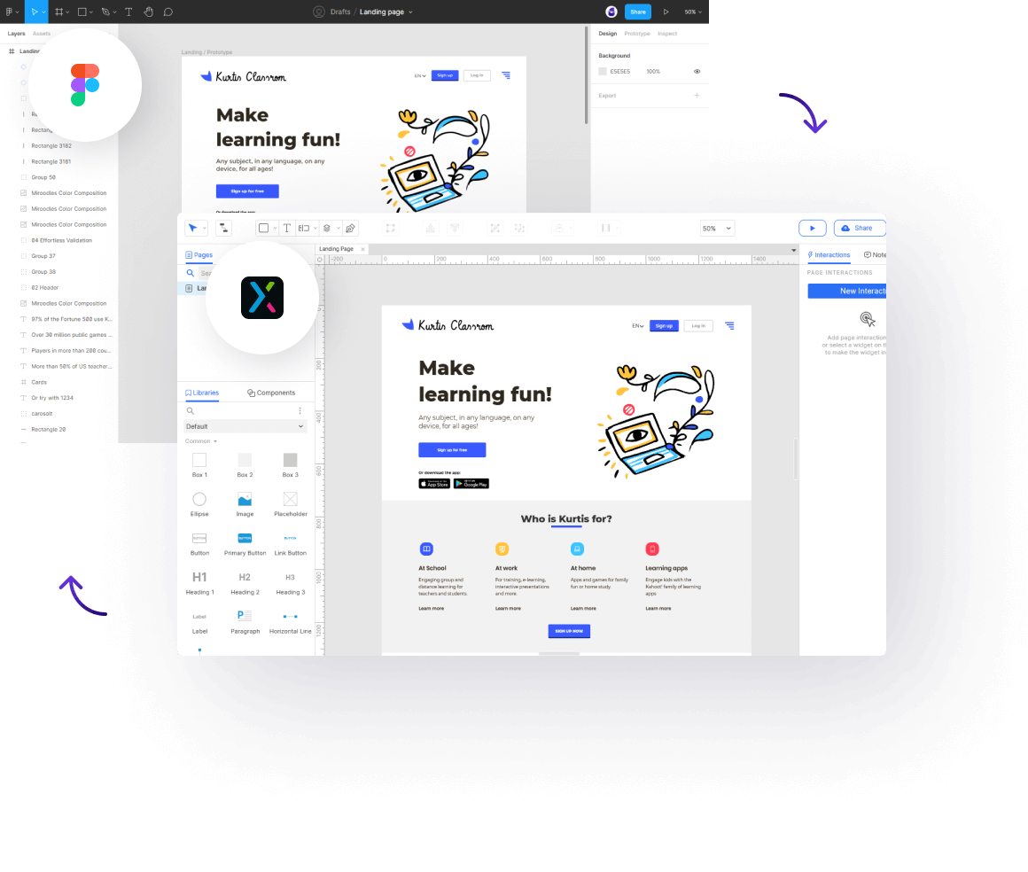 Figma to Axure converter example