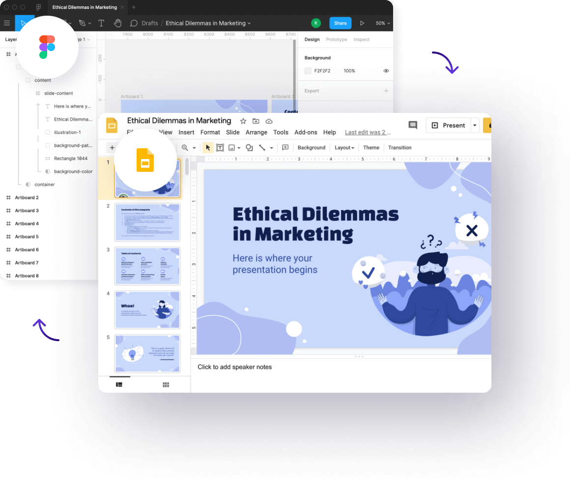 Figma to Google Slides converter example