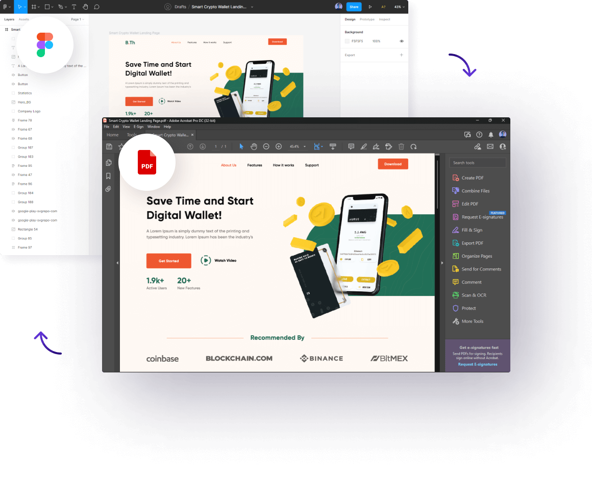 Figma to PDF converter example