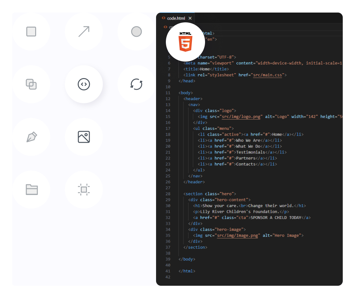 HTML example