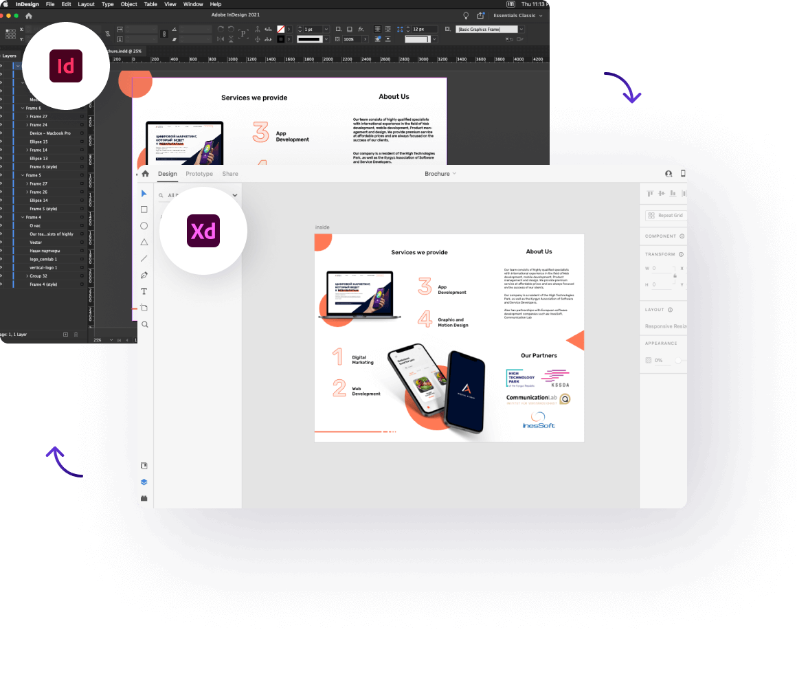 Indesign to XD converter example