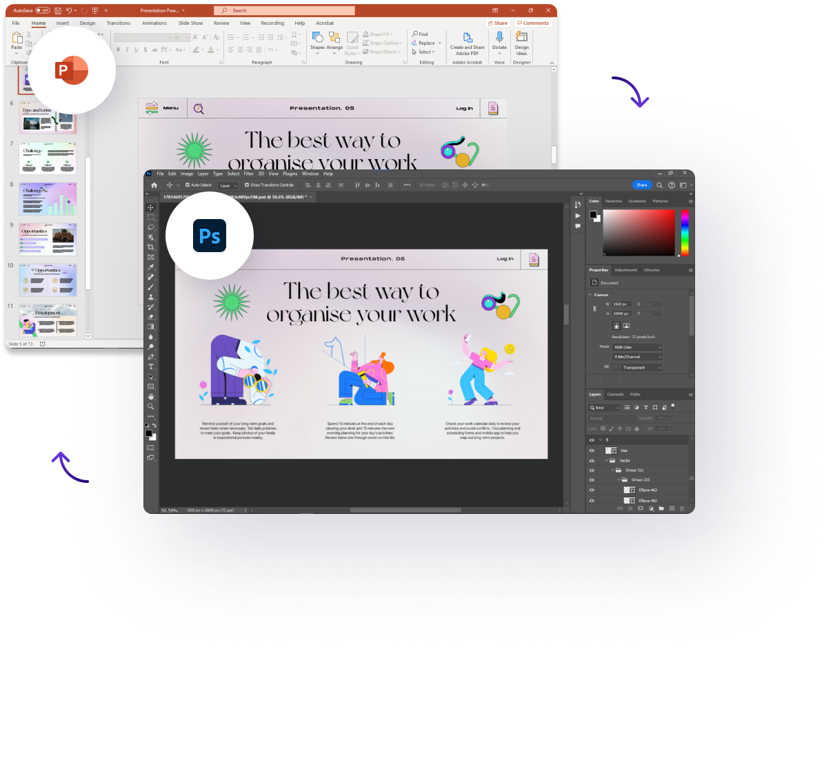 Powerpoint to Psd Example