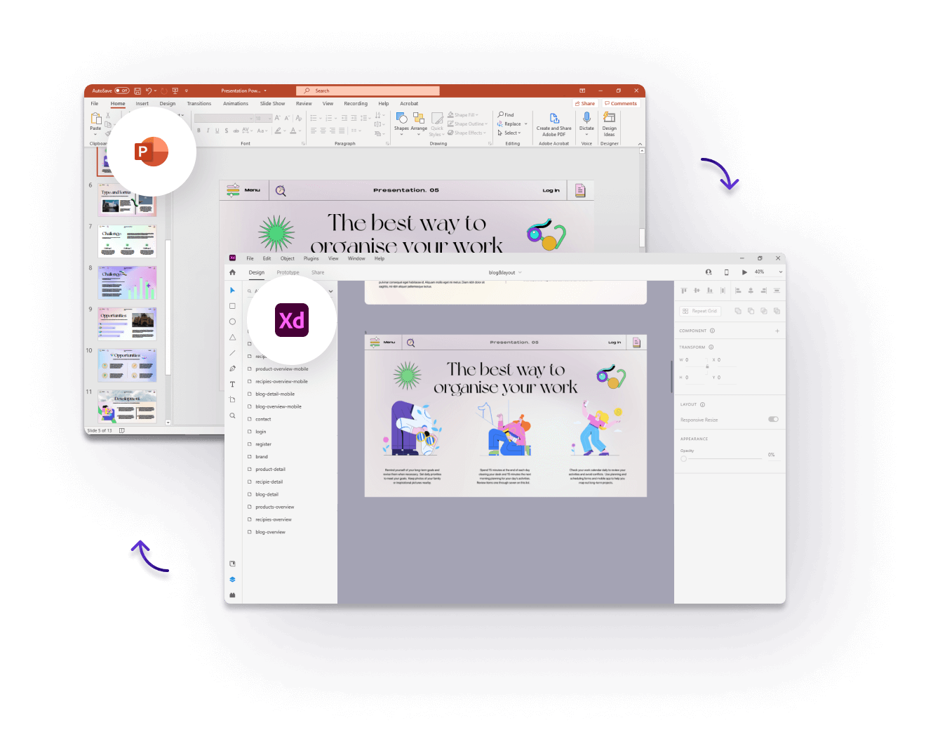 Powerpoint to XD Example