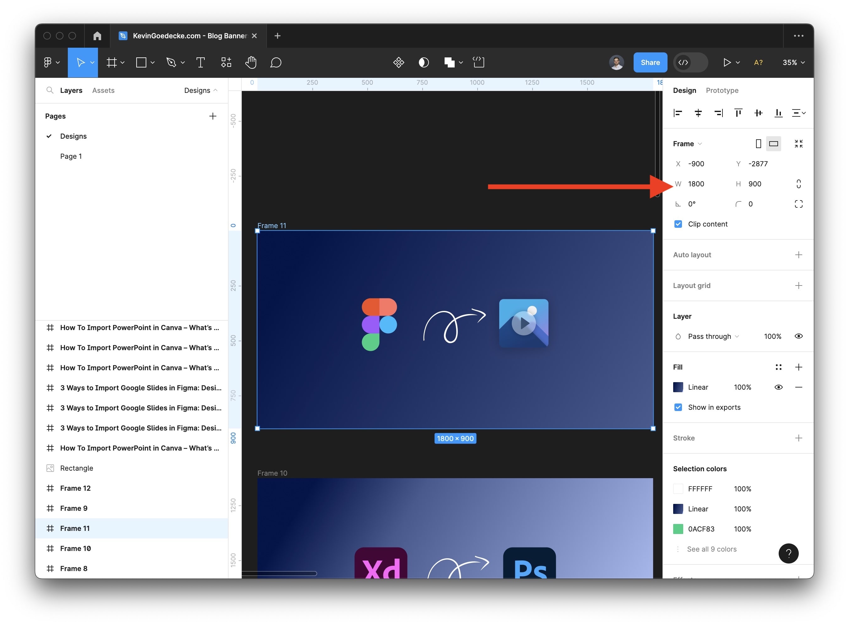Figma Example Banner for Canva