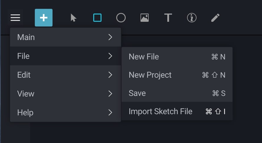import sketch dialog