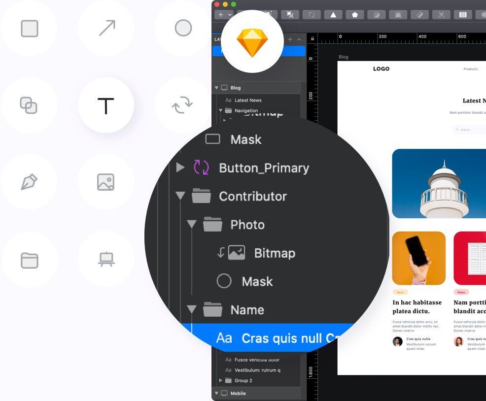 Sketch PDF import example
